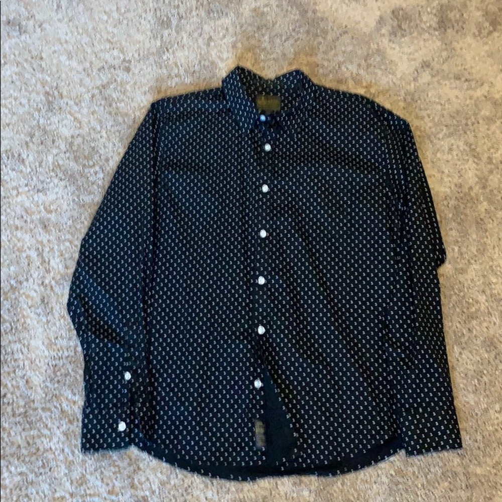 EUC Lucky Brand button down. Large, black